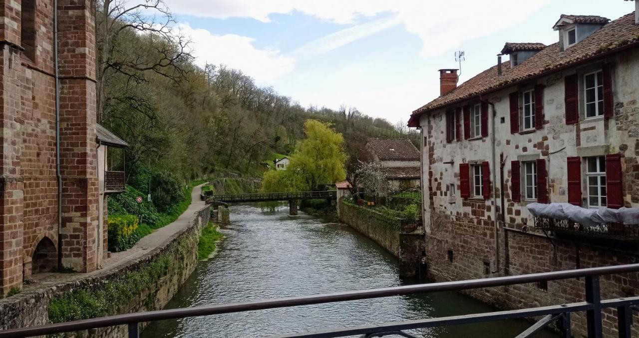 Saint Jean Pied De Port. Centre Ville. Rue Pietonne Kültér fotó